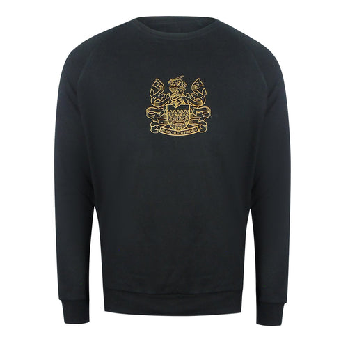 Aquascutium Iconic Crest Crewnecket St001 11 Black Creckneck And Track Pants Set Male - Style Centre Wholesale