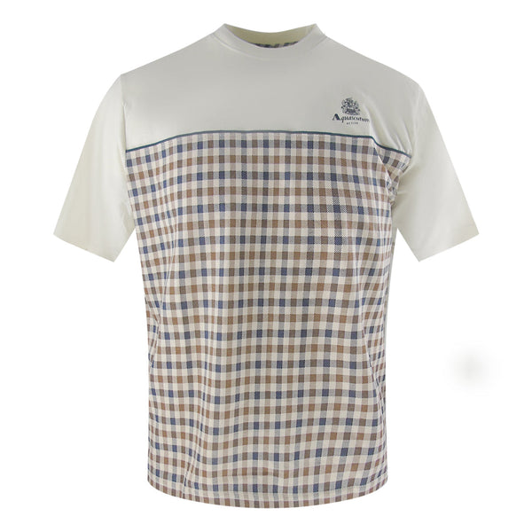 Aquascutum Active Insert Piping T Shirt Old White Aa_B005_Ts013_02 Mens