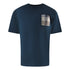 Aquascutum Active Club Check Pocket T Shirt Navy Aa_B005_Ts008_11 Mens