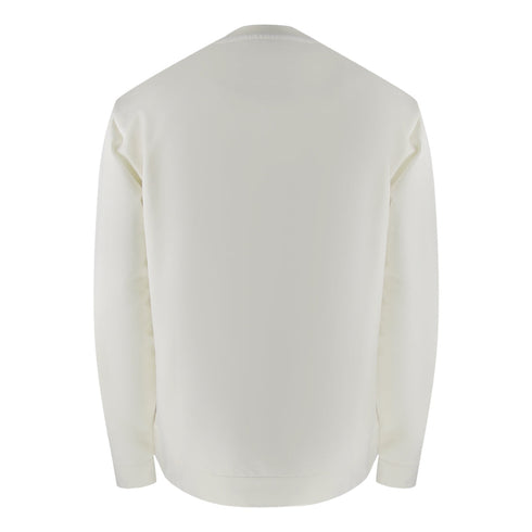 Aquascutum Active Big Logo Crewneck Old White Aa_B005_Sw004_02 Mens