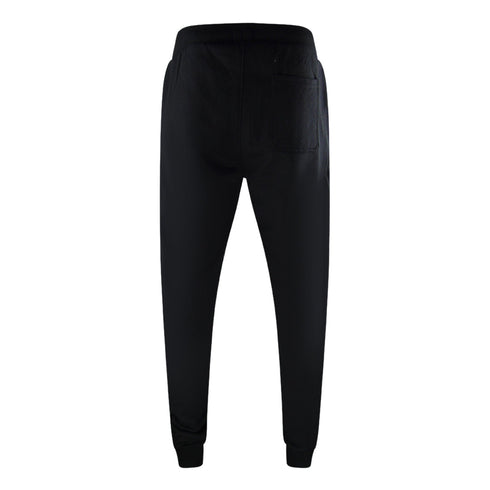 Aquascutum London Logo Crewneck Black Track Pants Set - Style Centre Wholesale