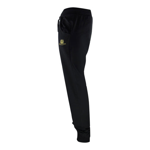 Aquascutum London Logo Crewneck Black Track Pants Set - Style Centre Wholesale