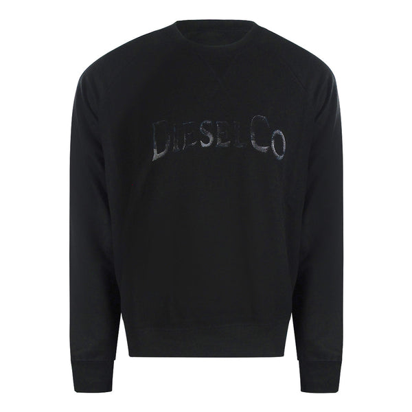 Diesel S Raglan Waf 900 Black Sweaters Mens