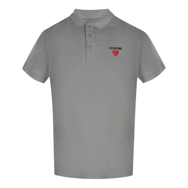 Love Moschino Jh7420Pp0Nl51001 Grey Polo Shirt Mens