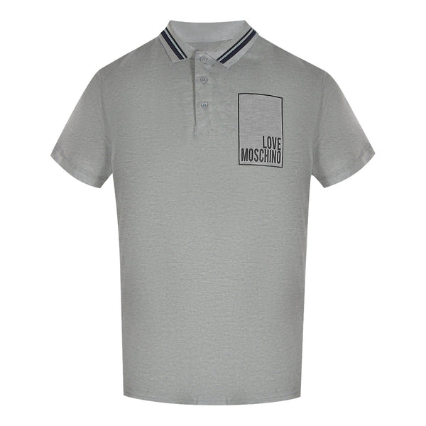 Love Moschino Jh7418Pp0Nl51001 Grey Polo Shirt Mens - Style Centre Wholesale