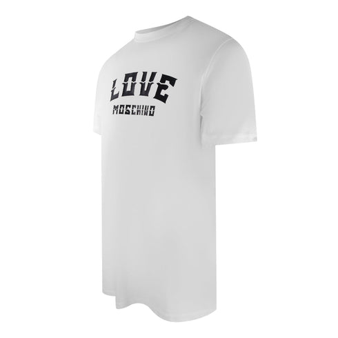 Love Moschino Jh7403Pp0Nl50100 White T-Shirt Mens