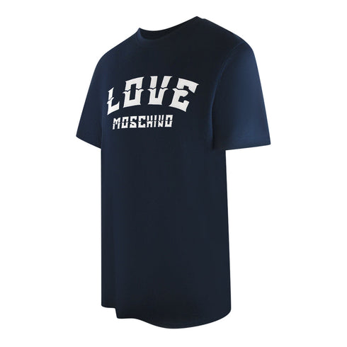 Love Moschino Jh7403Pp0Nl50751 Navy Blue T-Shirt Mens