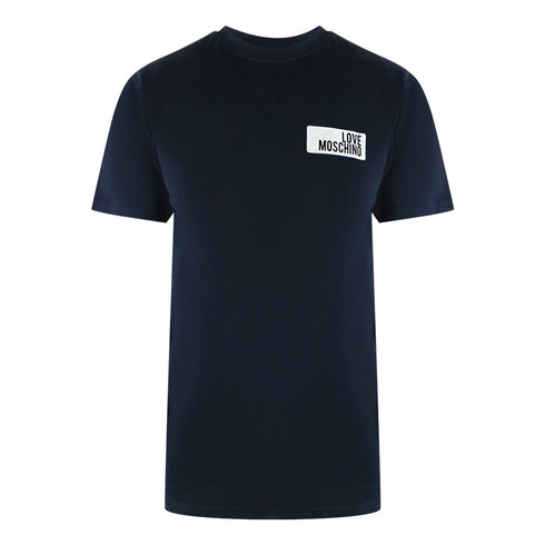 Love Moschino Jh7466Pp0Nl50751 Navy Blue T-Shirt Mens