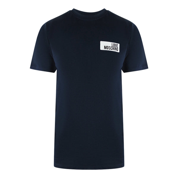 Love Moschino Jh7466Pp0Nl50751 Navy Blue T-Shirt Mens