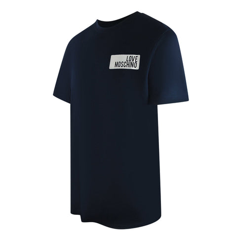 Love Moschino Jh7466Pp0Nl50751 Navy Blue T-Shirt Mens