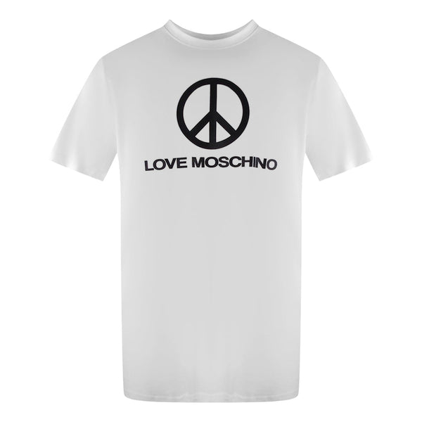 Love Moschino Jh7465Pp0Nl50100 White T-Shirt Mens