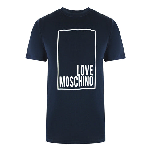 Love Moschino Jh7406Pp0Nl50751 Navy Blue T-Shirt Mens
