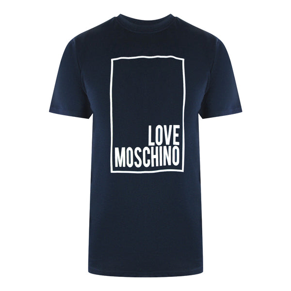 Love Moschino Jh7406Pp0Nl50751 Navy Blue T-Shirt Mens