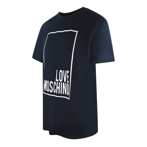 Love Moschino Jh7406Pp0Nl50751 Navy Blue T-Shirt Mens
