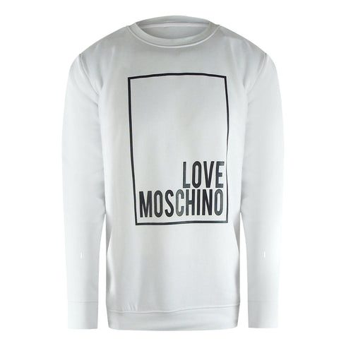 Love Moschino Jh6924Pp0Nl52100 White Sweater Mens - Style Centre Wholesale