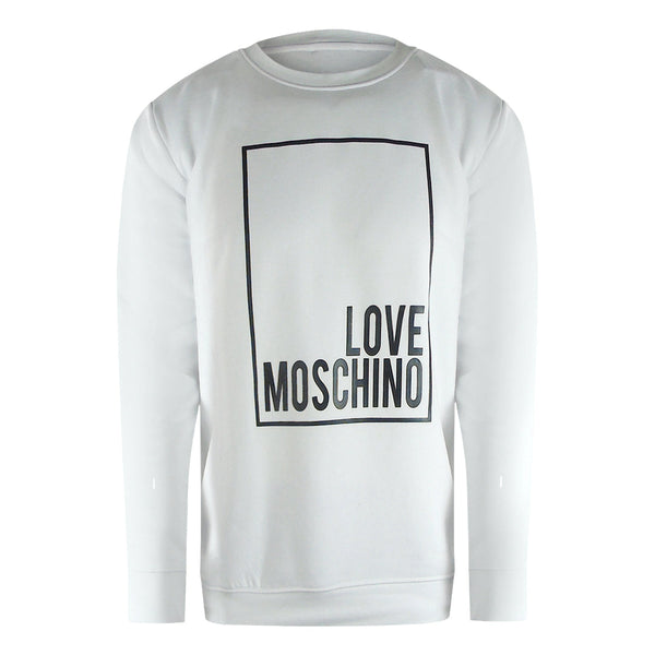 Love Moschino Jh6924Pp0Nl52100 White Sweater Mens - Style Centre Wholesale