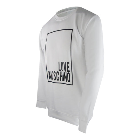 Love Moschino Jh6924Pp0Nl52100 White Sweater Mens - Style Centre Wholesale