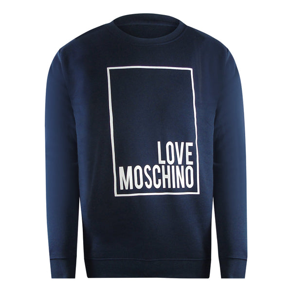 Love Moschino Jh6924Pp0Nl52751 Navy Blue Sweater Mens