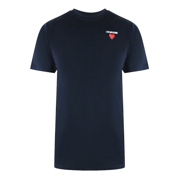 Love Moschino Jh7415Pp0Nl50751 Navy Blue T-Shirt Mens - Style Centre Wholesale