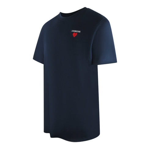 Love Moschino Jh7415Pp0Nl50751 Navy Blue T-Shirt Mens - Style Centre Wholesale