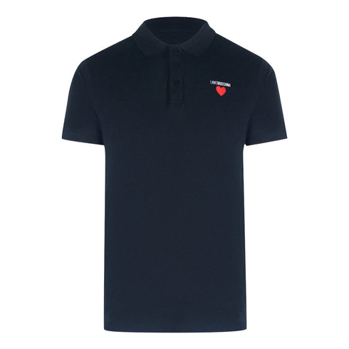 Love Moschino Jh7420Pp0Nl51751 Navy Blue Polo Shirt Mens