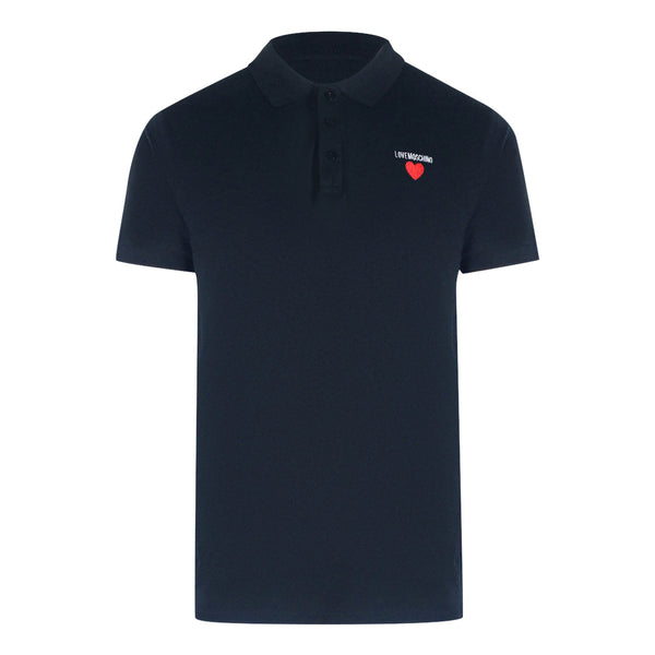 Love Moschino Jh7420Pp0Nl51751 Navy Blue Polo Shirt Mens