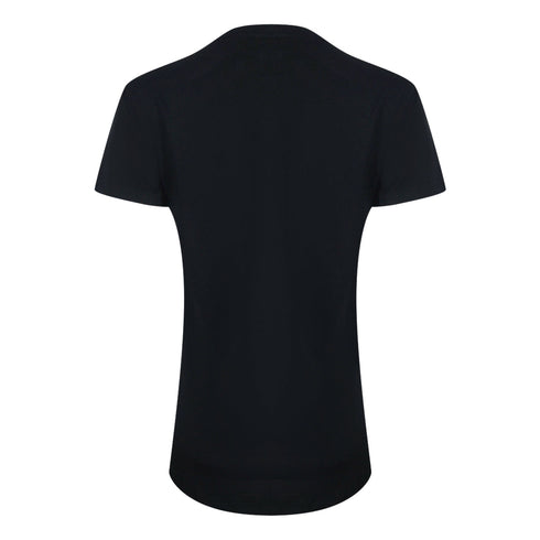 Love Moschino Shiny Heart Logo Black T-Shirt - Nova Clothing