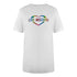 Love Moschino Multi Coloured Heart Logo White T-Shirt - Nova Clothing