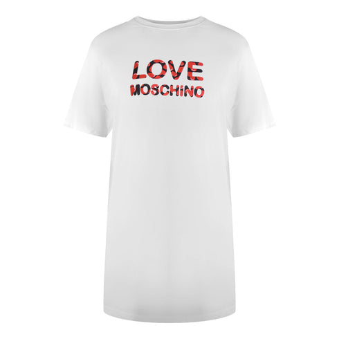 Love Moschino Jg7412Pp0Nl50100 White T-Shirt Womens - Style Centre Wholesale