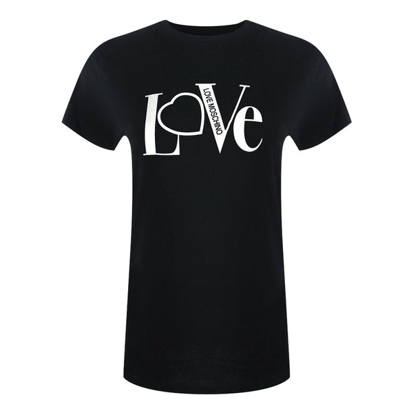 Love Moschino Jg7427Pp0Nl50000 Black T-Shirt Womens - Style Centre Wholesale