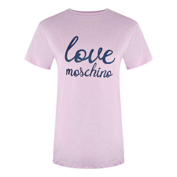 Love Moschino Jg7414Pp0Nl50600 Pink T-Shirt Womens - Style Centre Wholesale