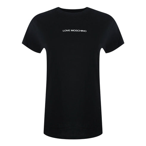 Love Moschino Jg7400Pp0Nl50000 Black T-Shirt Womens - Style Centre Wholesale