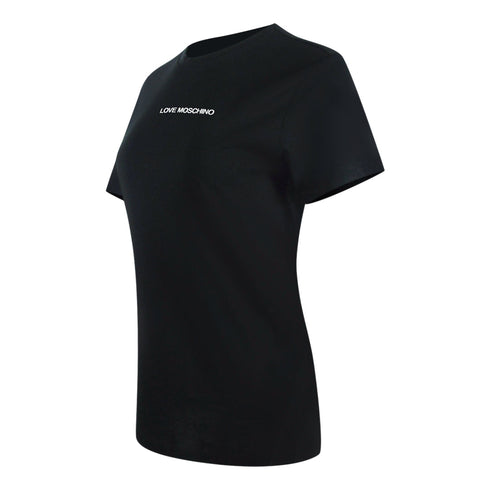 Love Moschino Jg7400Pp0Nl50000 Black T-Shirt Womens - Style Centre Wholesale