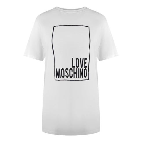 Love Moschino Jg7406Pp0Nl50100 White T-Shirt Womens - Style Centre Wholesale