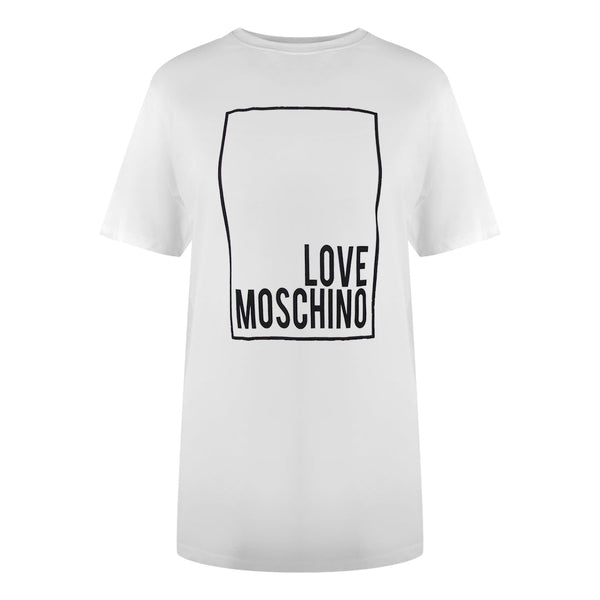 Love Moschino Jg7406Pp0Nl50100 White T-Shirt Womens - Style Centre Wholesale