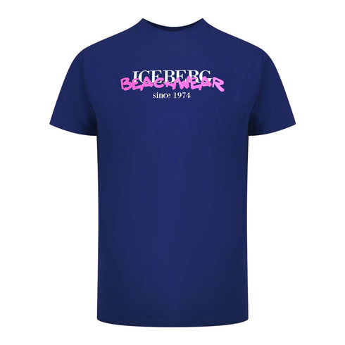Ice Iceberg Ice3Mts01 Navy Blue T-Shirt Mens