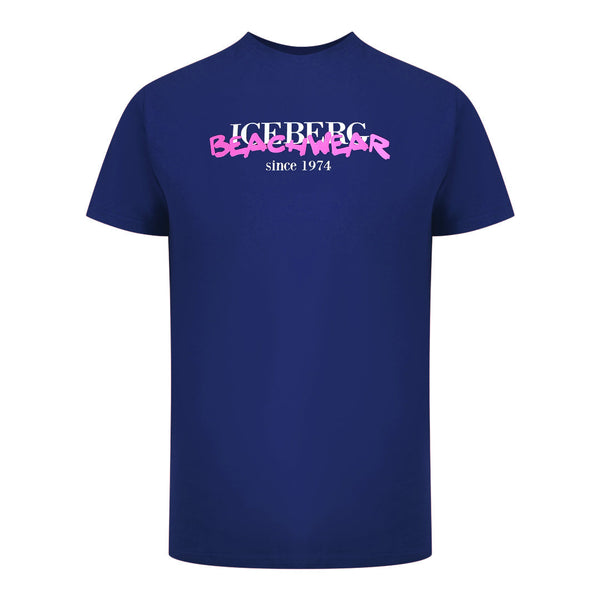 Ice Iceberg Ice3Mts01 Navy Blue T-Shirt Mens
