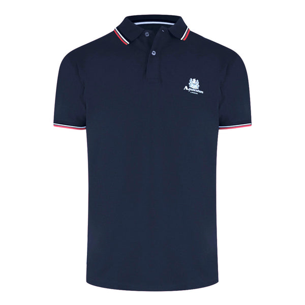 Aquascutum Active Active Cotton Polo Navy Aa_Po001_11 Mens