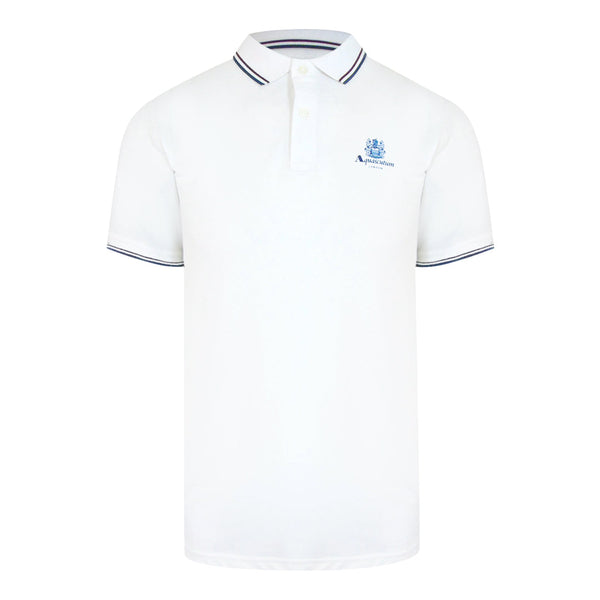 Aquascutum Active Active Cotton Polo Optical White Aa_Po001_01 Mens