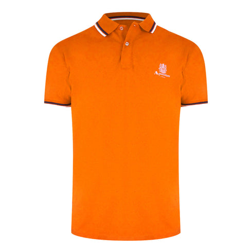 Aquascutum Active Active Cotton Polo Orange Aa_Po001_12 Mens