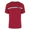 Aquascutum Active Active Cotton Stripes T-Shirt Bordeaux Aa_Core_Ts001_14 Burgundy T-Shirt Mens