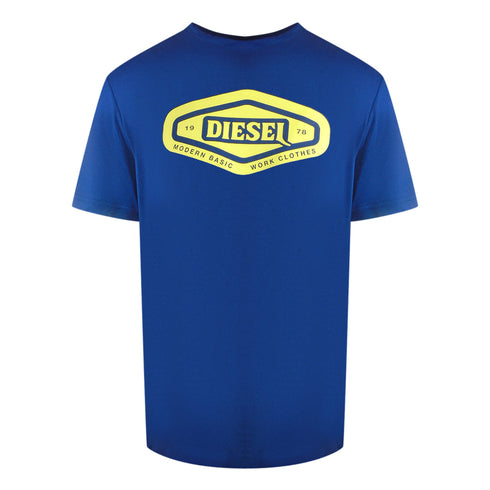 Diesel Modern Basic Logo Blue T-Shirt T-JUST 250116 OFFAGLIETTA RPHAX 81E
