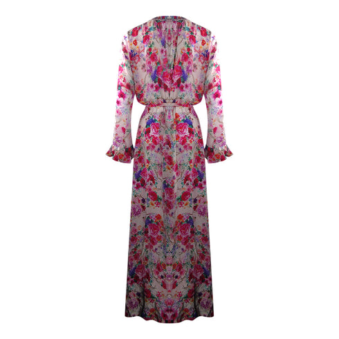 Inoa Fashion Rosetto Gardenia 1202118 Luxe Silk Robe Womens