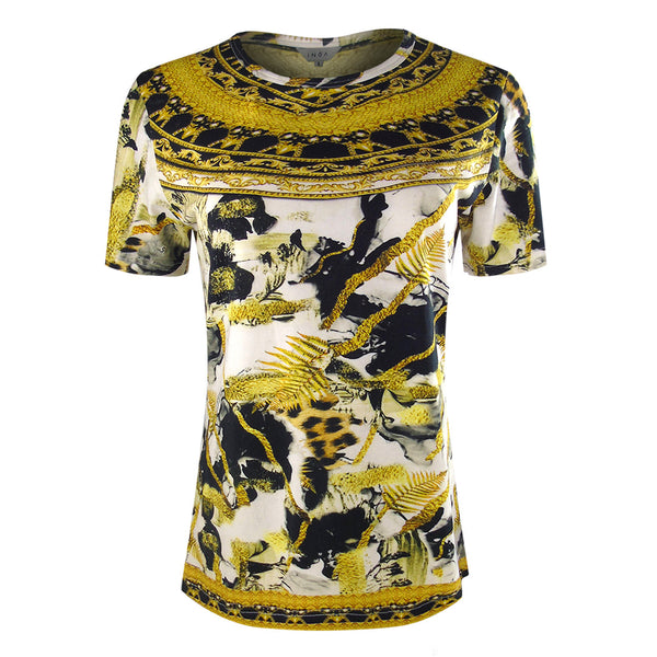 Inoa Fashion Cairo 1924 Gold Black T Shirt Womens