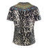 Inoa Fashion Siberia 1927 Brown Animal Print T Shirt Womens