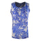 Inoa Fashion Blue Orchird L203 Blue Floral Tank Top Womens