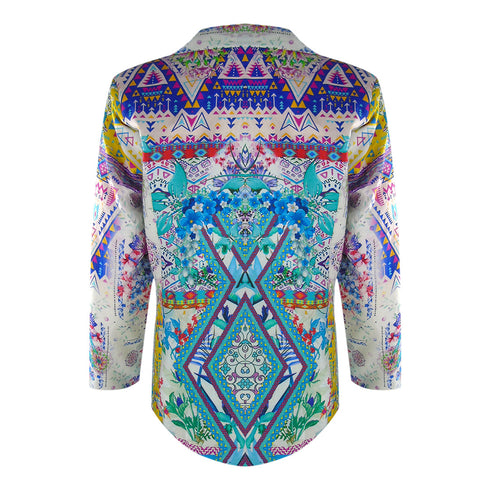 Inoa Fashion Popoloca L204 Multi Boyfriend Jacket Womens