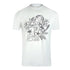 Cavalli Class Tiger Floral Logo White T-Shirt TXT60R JD060 00533