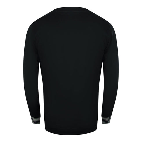 Cavalli Class Txt66C Cf050 05051 Black Round Neck Sweatshirt Mens - Style Centre Wholesale