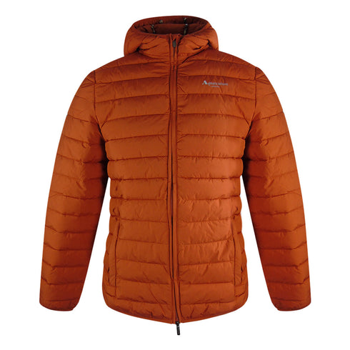 Aquascutum Active 100Gr Hooded Jacket Rust Jk011 23 Orange Jacket Male - Style Centre Wholesale